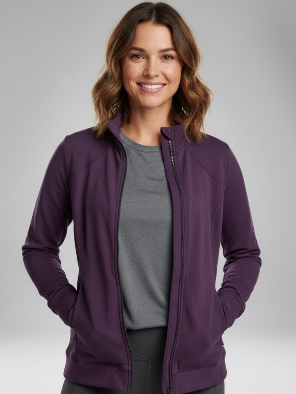 Duluth Trading Co Purple Women's Bomber Jacket